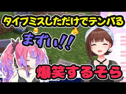 タイプミスしただけでテンパるヴィヴィと爆笑するそらちゃん【ホロライブ切り抜き / ときのそら / 綺々羅々ヴィヴィ / 日英両字幕】