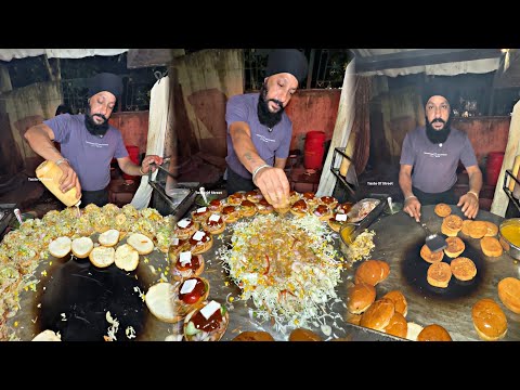 सरदारजी देशी घी मे Fry करके खिलाते हैं😳 Pasta Burger मात्र ₹60/- मे😱 || Jalandhar Street Food || 