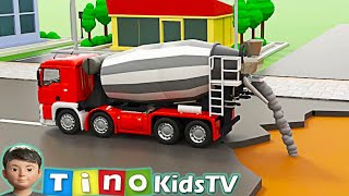 Bridge Construction & Road Repair Animation Compilation | Excavator, Dump Truck, Cement Truck & more