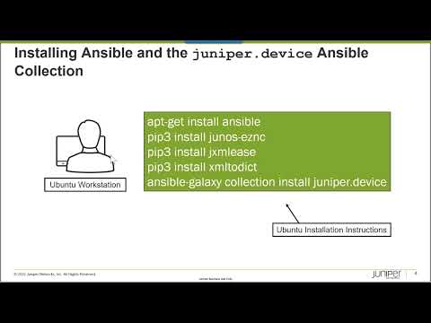 Installing Ansible and the Juniper Ansible Collection
