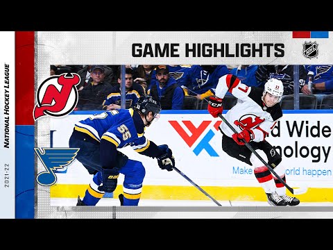Devils @ Blues 2/10/22 | NHL Highlights video clip