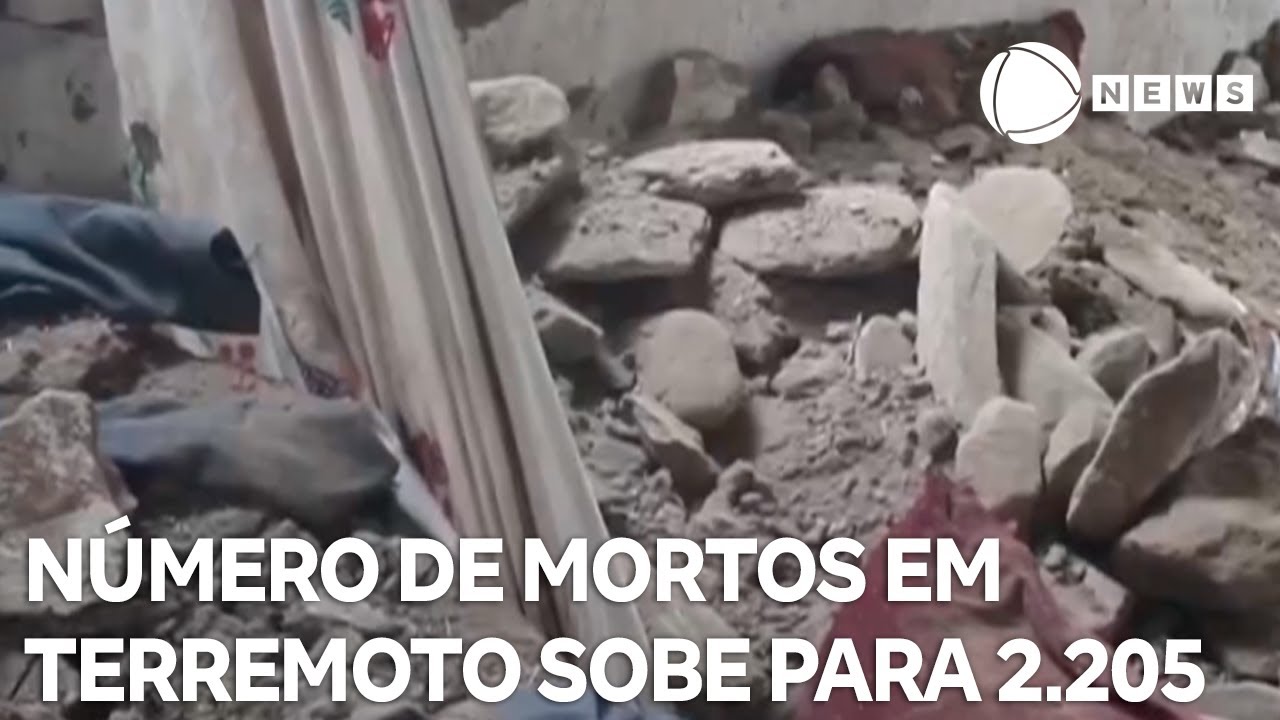 Número de mortos em terremoto aumenta para 2205 no Afeganistão