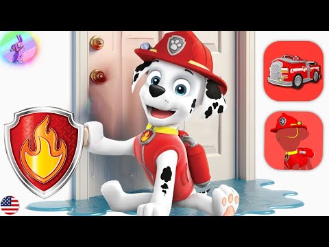 🌊PAW Patrol Marshall Saves Lookout Tower! [Mini-Cartoon] & Mini-Games! - @Mr.Peterman HD