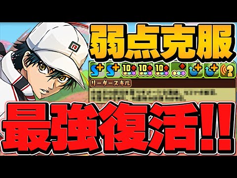 越前リョーマ×ウルフデイトナ=最強復活！激減×軽減で割合完全対策！？億兆攻略！【パズドラ】