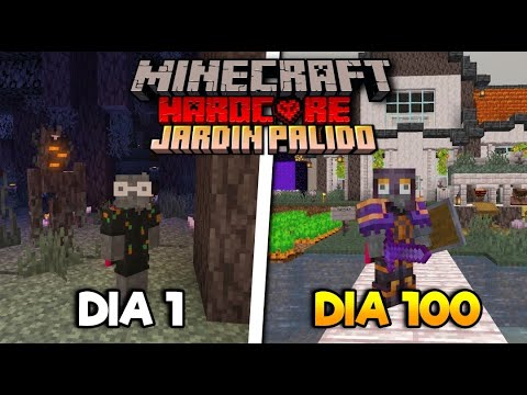 SOBREVIVÍ 100 DÍAS en SOLO JARDIN PALIDO en Minecraft Hardcore (Pale Garden)