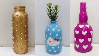 3 DIY - Waste Bottle Decoration Ideas - Bottle Craft - Reuse Ideas - Plastic Bottles Decoration Idea