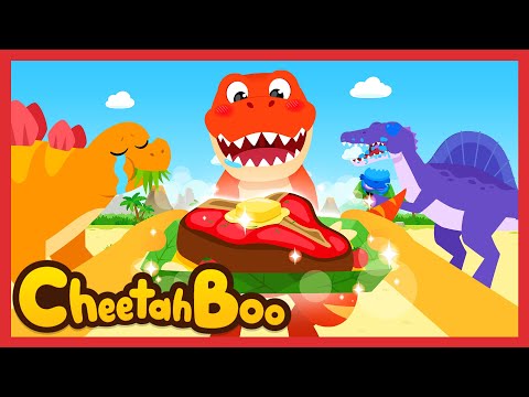 [Baru!🥳] Selamat datang! Truk Makanan Dinosaurus! 🦖🚚🍔| Lagu dino | Lagu Anak | #Cheetahboo