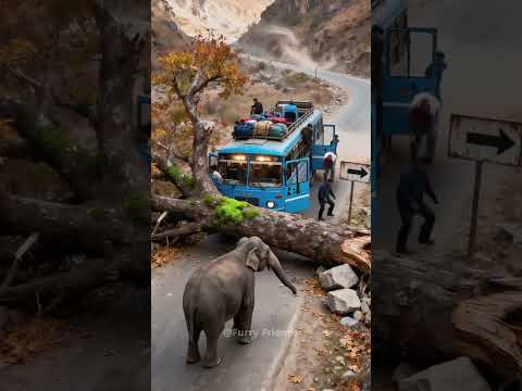 The arrival of Lord Ganesha prevented the disaster from happening!#rescue #elephant