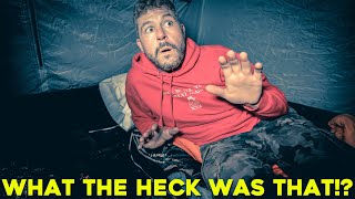 (SOMETHING BAD IS HERE) TERRIFYING EXPERIENCE CAMPING ALONE FOR 48 HOURS in HAUNTED CRYPTID WOODS