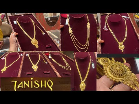 Tanishq Gold Long Necklace Designs with wt &price ❤️| Tanishq 22kt Gold Necklace Designs| Rani haar
