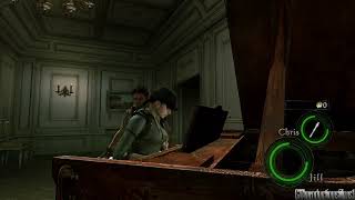 Chris interrumpe a Jill cuando toca el piano - Resident Evil 5 Loquendo