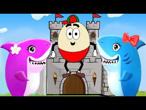 Baby Shark Humpty Dumpty Animation English Kids Songs