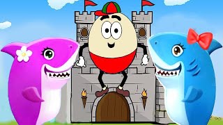 Baby Shark Humpty Dumpty Animation English Kids Songs