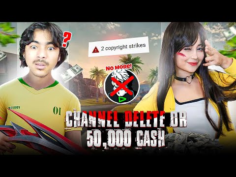 Last video on my channel ❓ Cute Girl Challenge me for Channel Delete or Win 50000 Cash😱