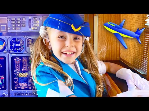 Nastya und Papa spielen Flugzeugspiele | Zusammenstellung von Videos für Kinder