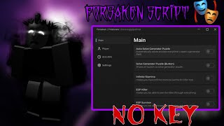 Forsaken Script 🎭 *NO KEY* | Infinite Stamina, Auto Block attacks, Auto Generator, Auto Win & More