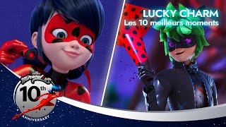 MIRACULOUS | 🔝 LUCKY CHARM 🐞 | Les 10 meilleurs moments des saisons 1 à 6 | 10ème anniversaire 💫
