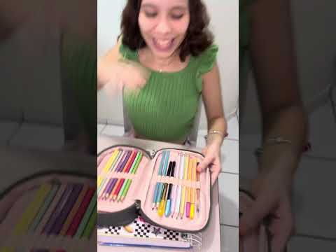 MATERIAL ESCOLAR 2025 *Mostrei tudo|#aninhasantosoficial_ #youtubecreatorawards #materialescolar2025