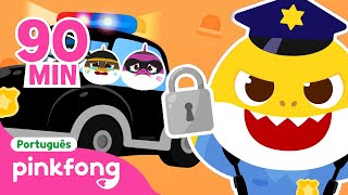 Pegue os Tubarões Ladrões!👮 | Esconde | + Completo | Pinkfong, Bebê Tubarão! Canções para Crianças
