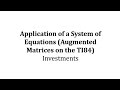 Understanding Augmented Matrices and Interest Calculations