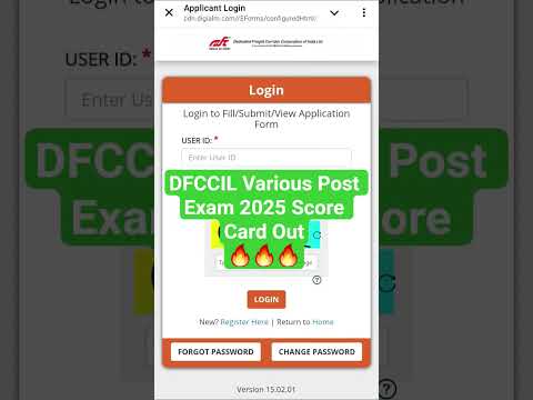 DFCCIL Various Post Exam 2025 Score Card Out🔥🔥🔥|| #dfccil #mts #2025 #scorecard #out