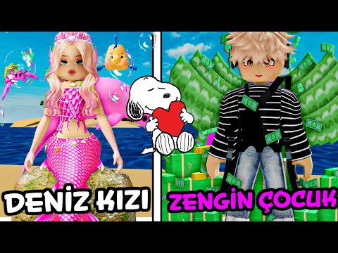 DENİZ KIZI VS ZENGİN ÇOCUK AŞK💞(Roblox Brookhaven 🏡Rp)