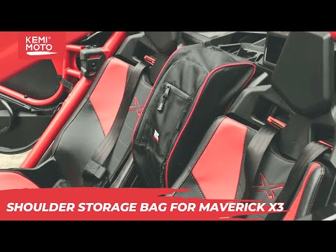 Can Am x3 xrs turbo- shoulder storage bag install and review FTVDB024 | Kemimoto