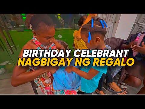 BIRTHDAY CELEBRANT… NAGBIGAY NG REGALO