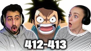 LUFFY'S HAKI REVEALED!! *ONE PIECE* Episodes 412-413 REACTION!