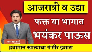 Monsoon Rain: आज विदर्भ आणि कोकणात काही ठिकाणी जोरदार पावसाचा अंदाज | हवामान आणि परिसर | live news 