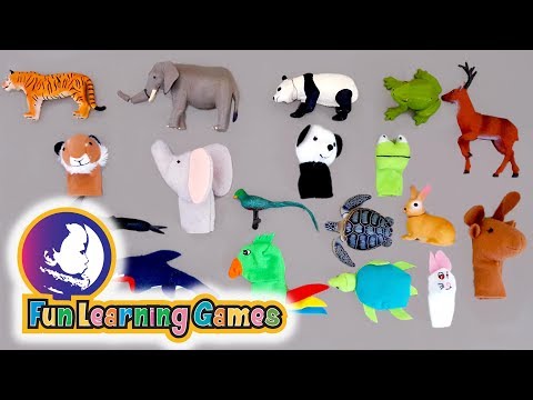 learn animal names with  Ikea finger animals