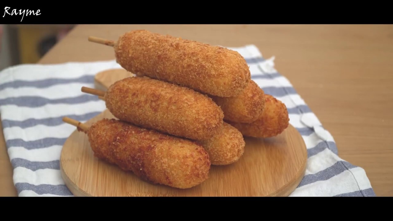 Сырный хот-дог Корейская уличная еда