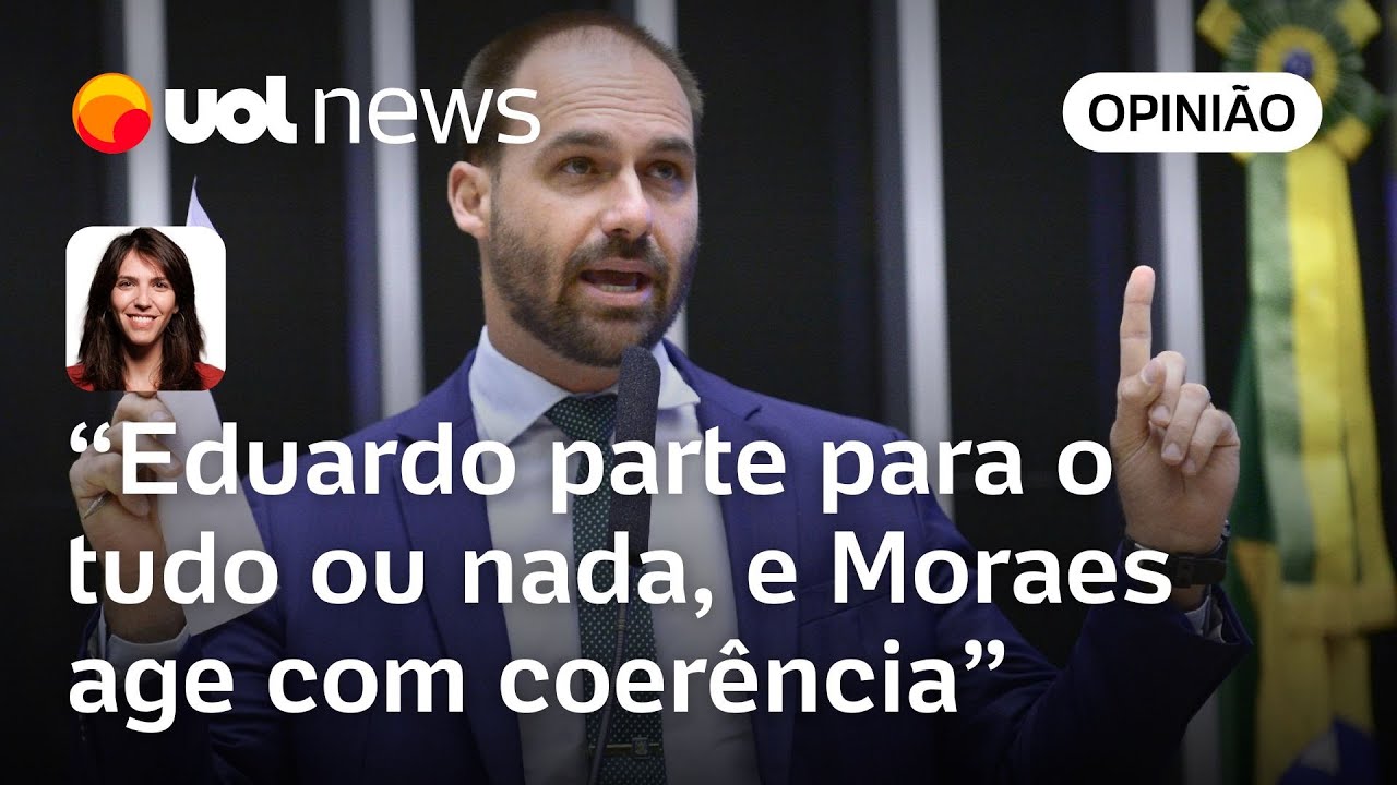 Moraes adota postura coerente ao ver que Eduardo Bolsonaro partiu para o tudo ou nada | Bilenky