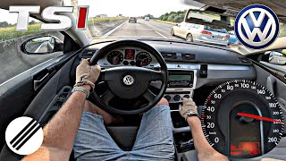 2008 VW PASSAT 1.4 TSI B6 TOP SPEED DRIVE ON GERMAN AUTOBAHN 🏎