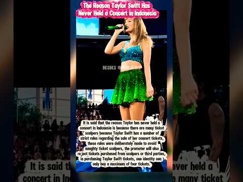The Reason Taylor Swift Has Never Held a Concert in Indonesia #shorts #taylorswift