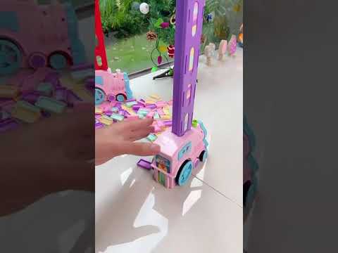 Domino Train with blocks 2021 indoor toys & game for every home 🤩❤️ | #shorts play master #toys