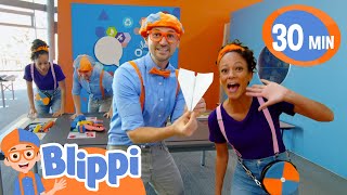 Blippi, Meekah und die Luft!! 🎨🖌️ Blippi Deutsch | Abenteuer und Videos für Kinder