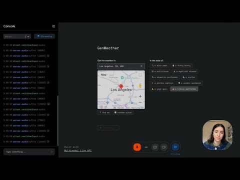 Multimodal Live API demo: GenWeather