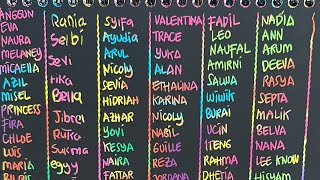 Writing subscriber’s name #subscribe 😎