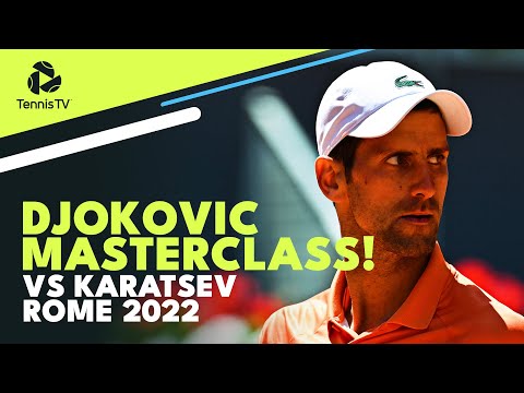 Novak Djokovic MASTERCLASS vs Karatsev in Rome! 👌