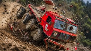 Truck Flips Over! 😱🚛 8x8 Off-Road Monsters Battle Mud  & Mountains