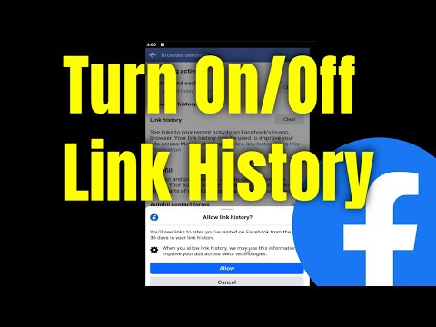 How to Turn On/Off Link History on Facebook [Guide]