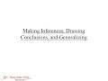 Generalizations and Inferences in Reasoning