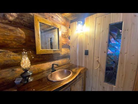 Mirror in the Bathroom | Making a Rustic Maple Mirror for my Off Grid Log Cabin