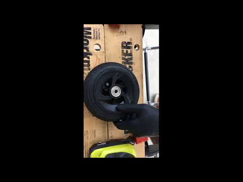 How to install an air tube on 6in' tire