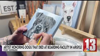 Fort Edward artist paints precious portraits for grieving dog owners