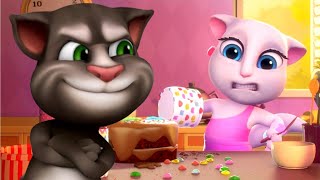 Talking Tom 😂  Tom w Totalnym Rozgardiaszu 😂 Kolorowy Świat Bajek 🍿 Super Toons TV - Bajki Po Polsku