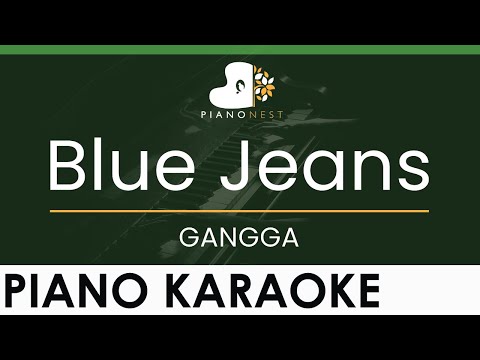 GANGGA – Blue Jeans – LOWER Key (Piano Karaoke Instrumental)