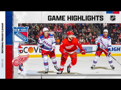 Rangers @ Red Wings 3/30 | NHL Highlights 2022