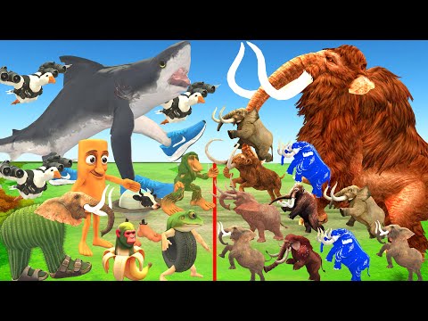 Animal Epic Battle - Prehistoric Mammals vs Brainrot Animals | Animal Revolt Battle Simulator